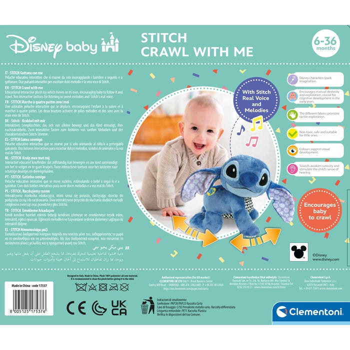 Pluszowy Stitch Raczkujemy Razem