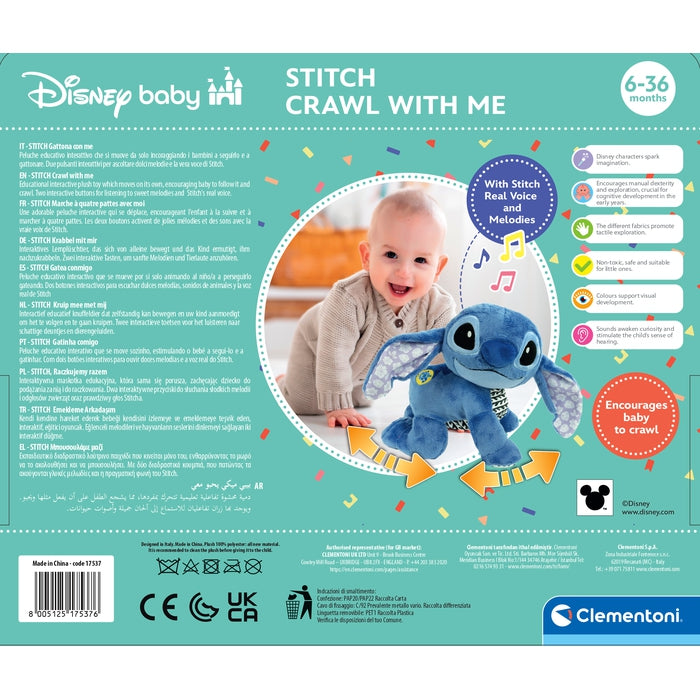 Pluszowy Stitch Raczkujemy Razem