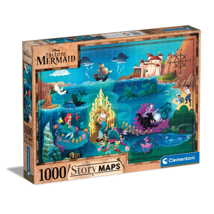 Disney Maps Little Mermaid - 1000 elementów